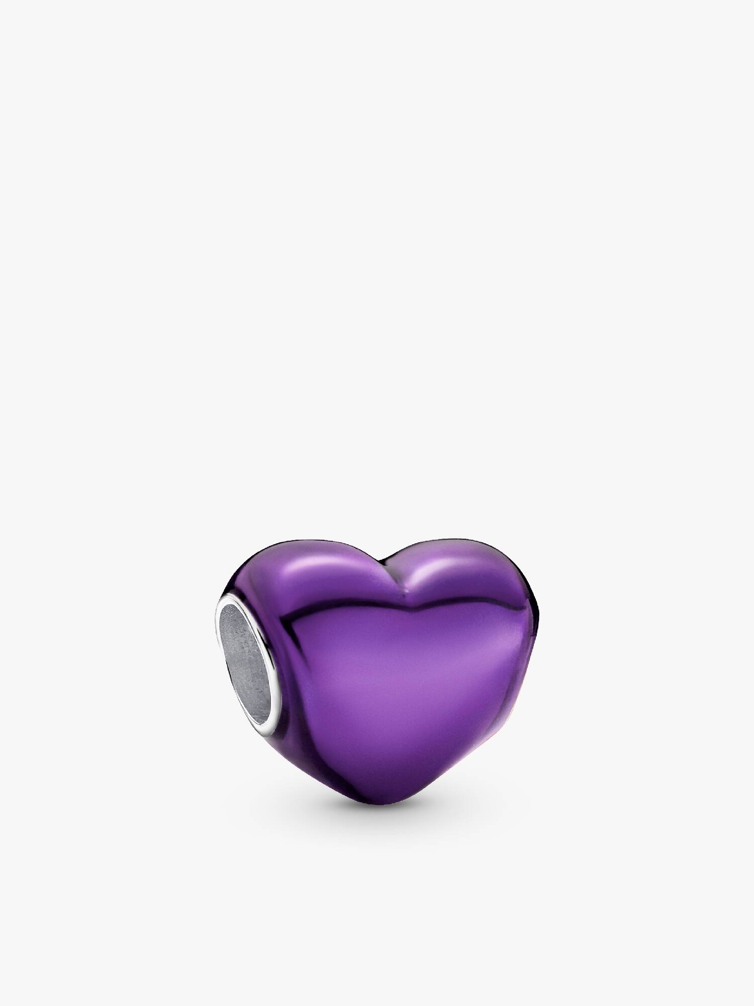 Prívesok Srdiečko v metalickej fialovej farbe
