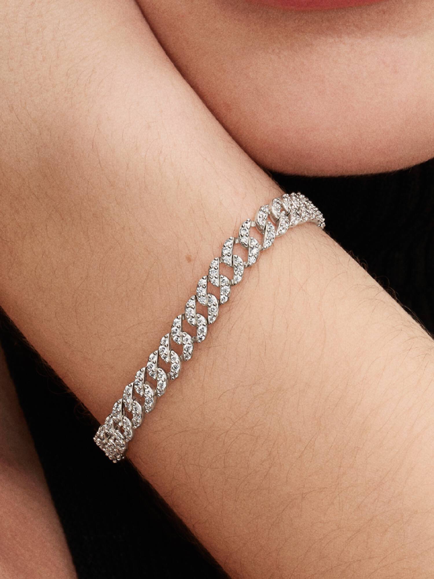 Kubánsky náramok s pavé, Pandora Timeless