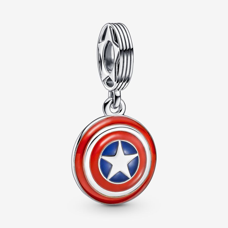 Visiaci prívesok so štítom Kapitána Amerika, Marvel Avengers image number 0