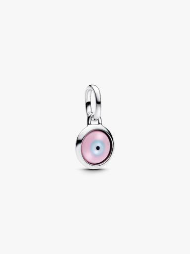 Gravírovateľný mini visiaci prívesok Evil Eye z muránskeho skla