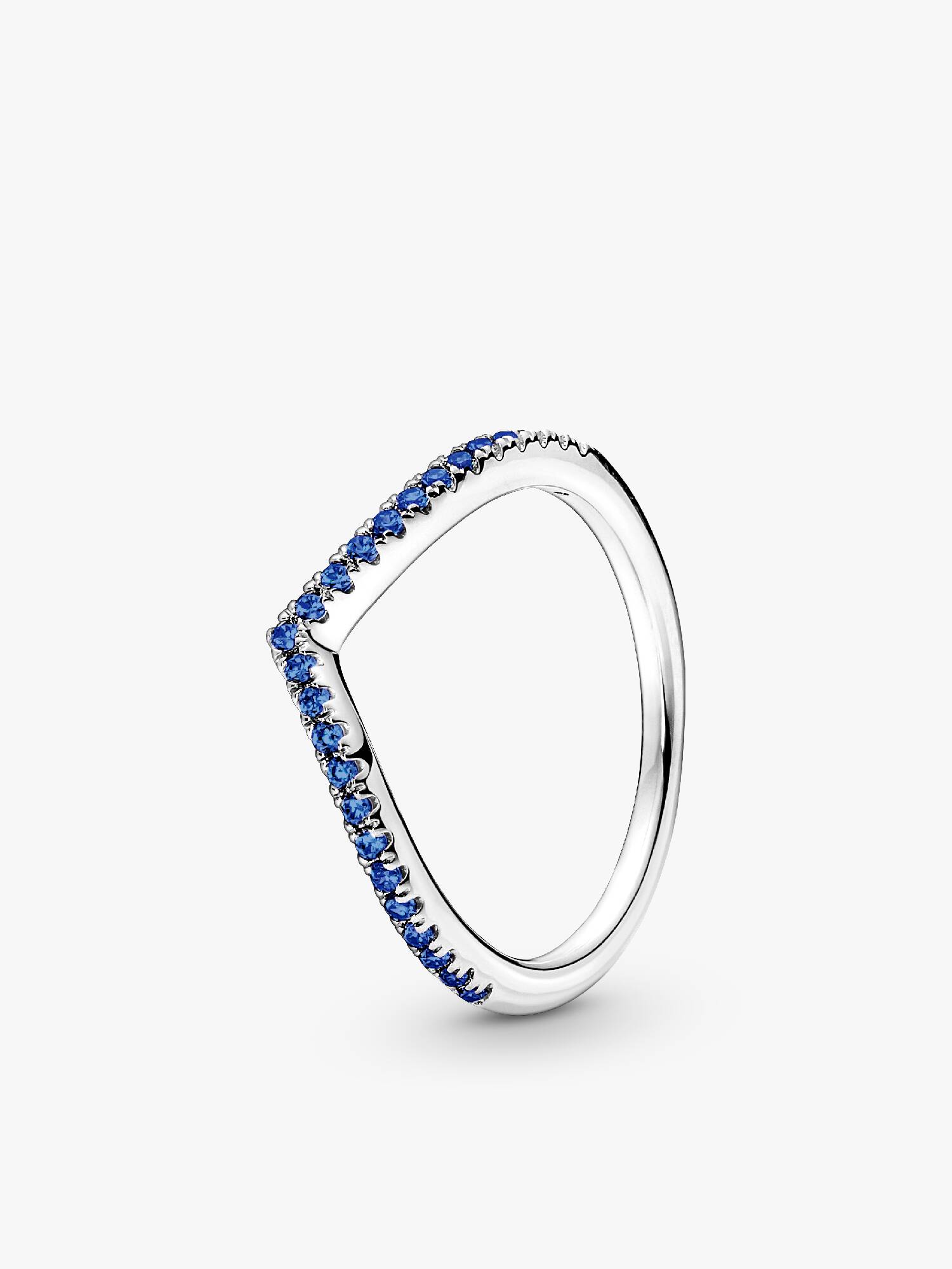 Modrý trblietavý prsteň kolekcie Pandora Timeless Wish