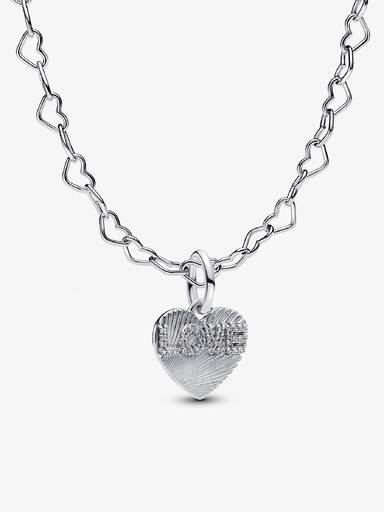 Linked Hearts Collier Necklace with heart pendant set