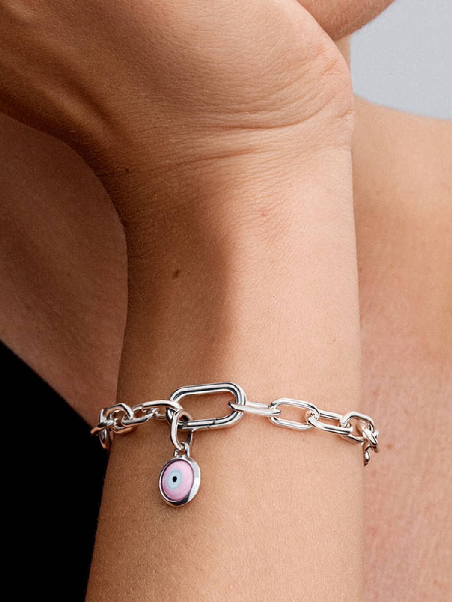 Gravírovateľný mini visiaci prívesok Evil Eye z muránskeho skla