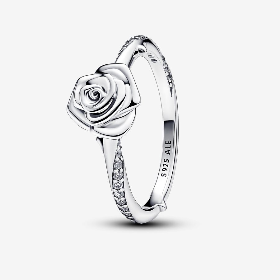 Prsteň s rozkvitnutou ružou image number 0