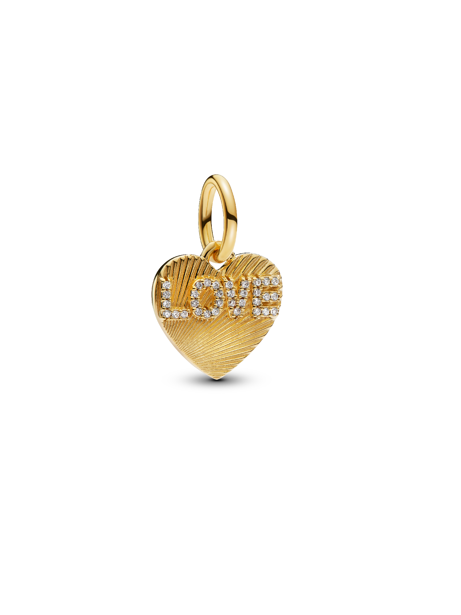 Visiaci gravírovateľný srdiečkový prívesok Love