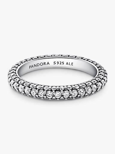 Prsteň Pandora Timeless Pavé, jednoradový