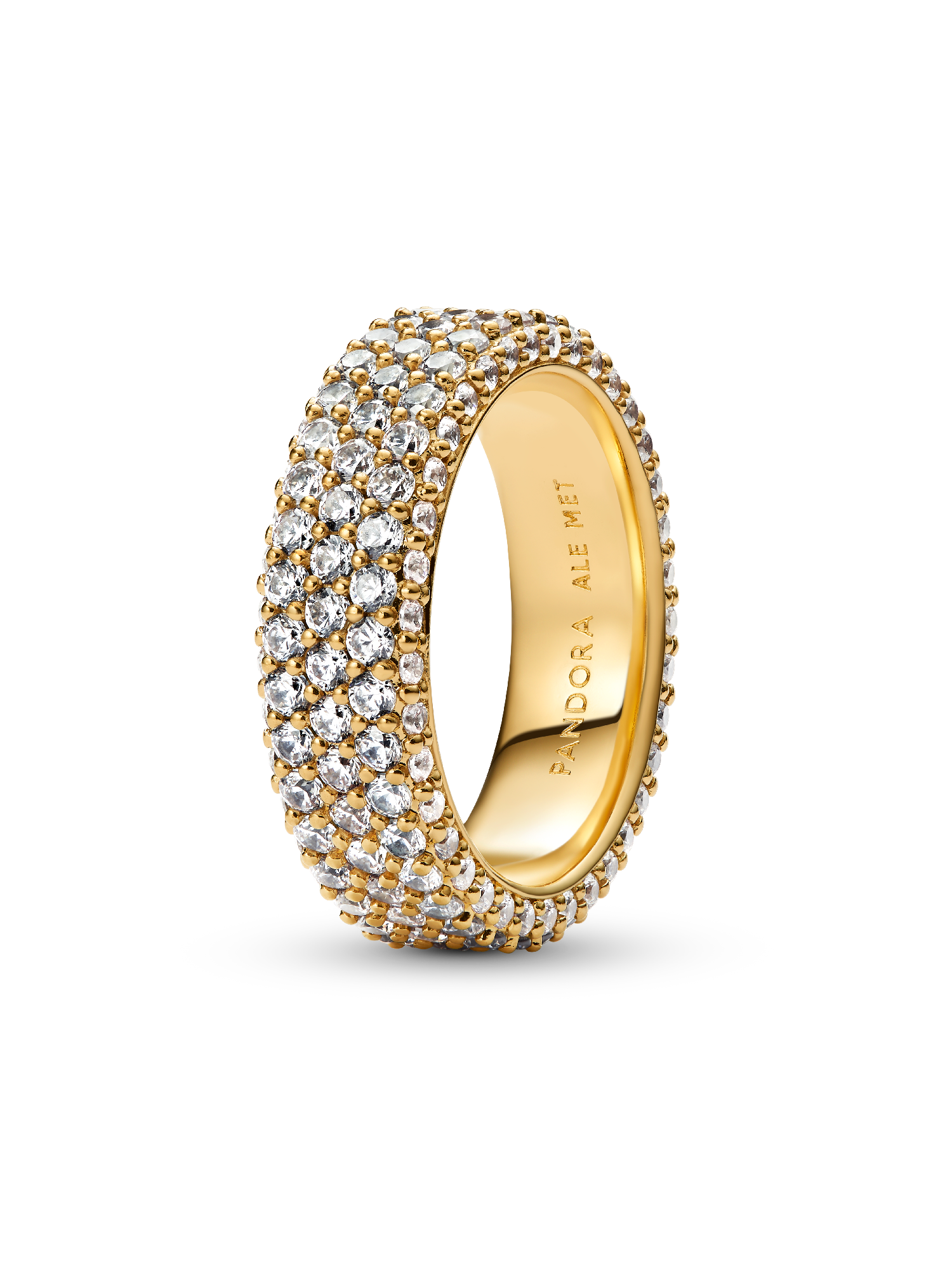 Prsteň Pandora Timeless Pavé, trojradový