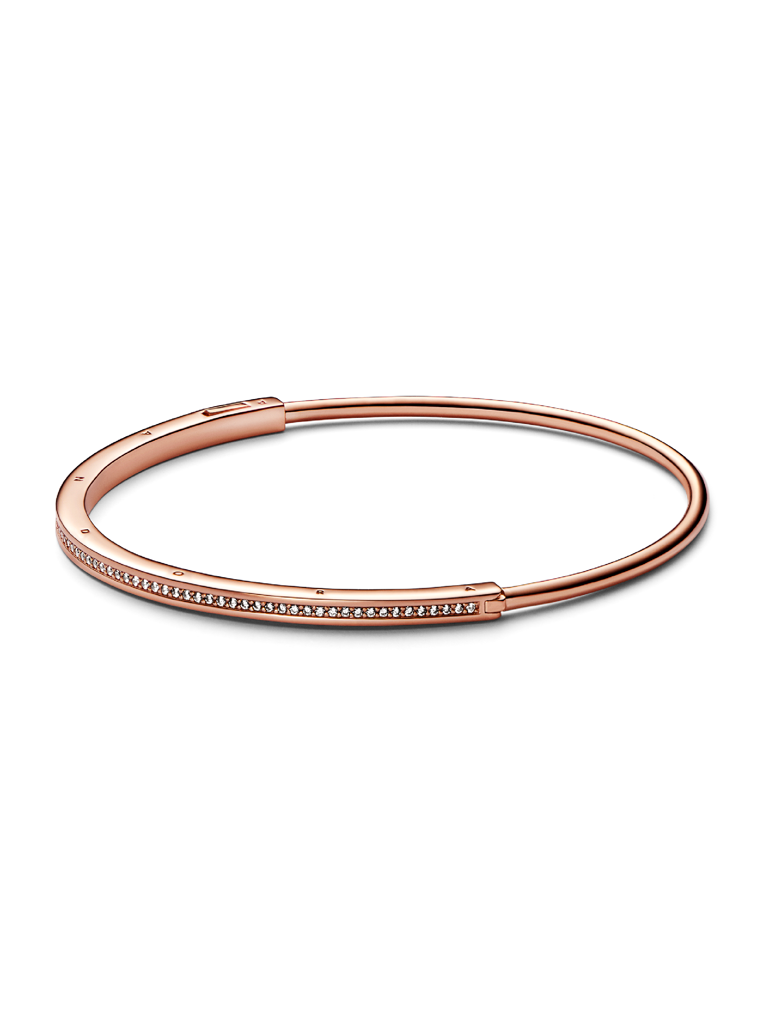 Pavé pevný náramok Pandora Signature I-D