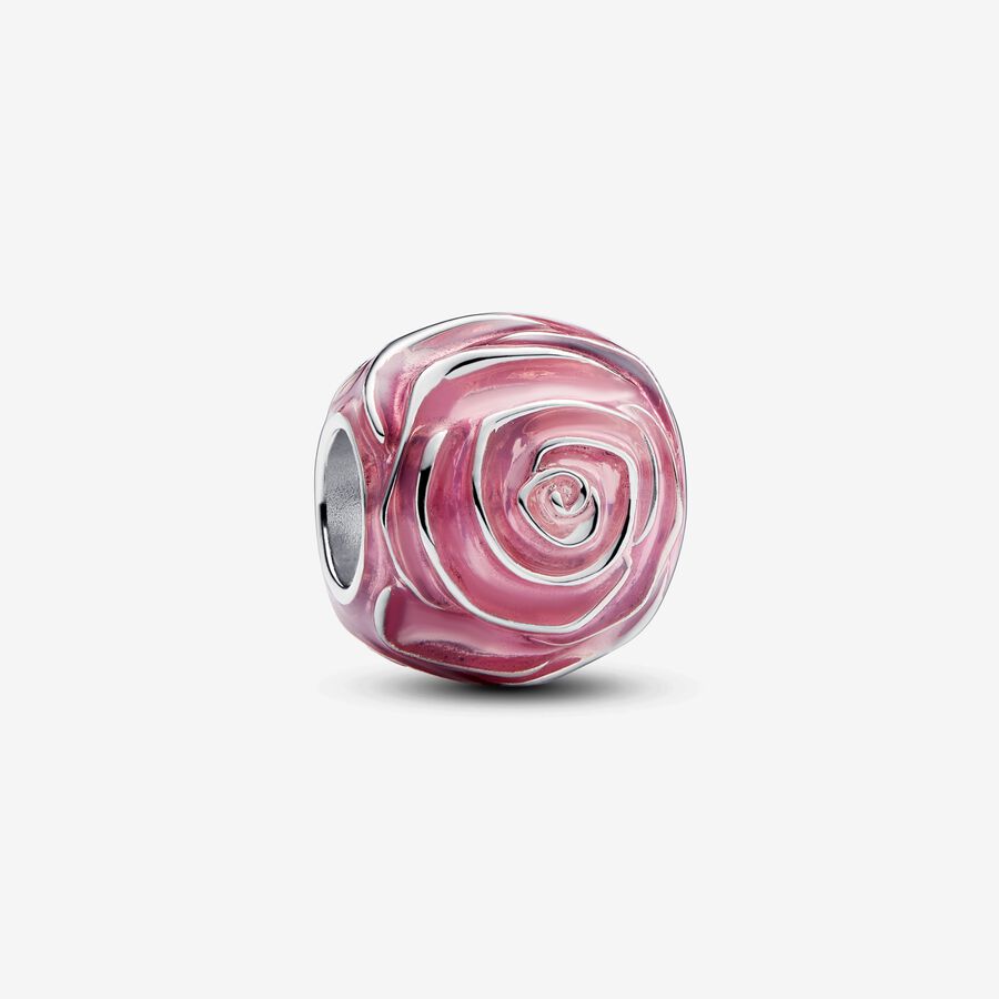 Prívesok Ružová rozkvitnutá ruža image number 0