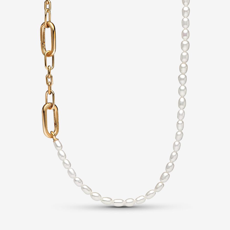 Tenký náhrdelník s kultivovanými sladkovodnými perlami, Pandora ME image number 0