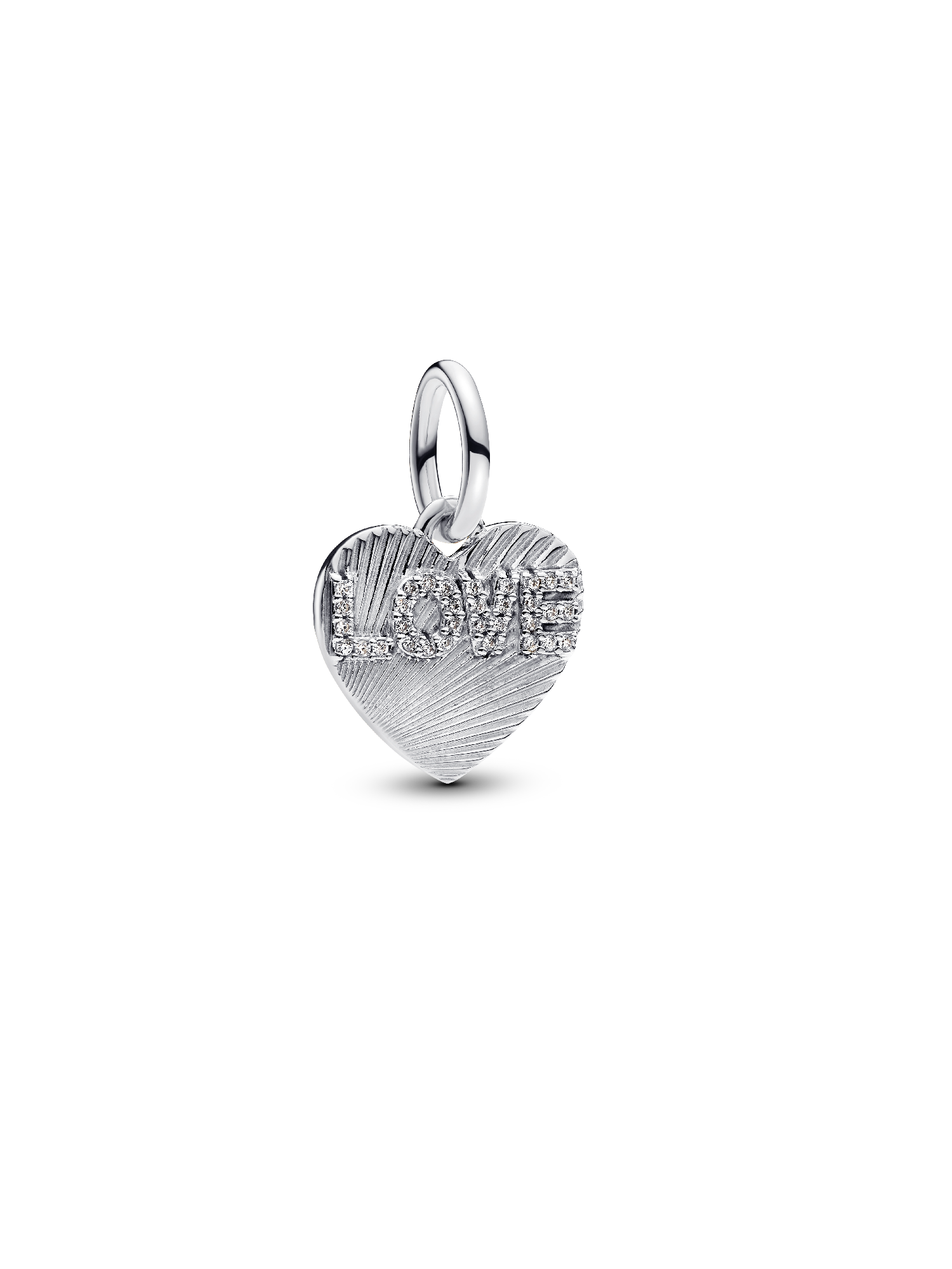 Visiaci gravírovateľný srdiečkový prívesok Love