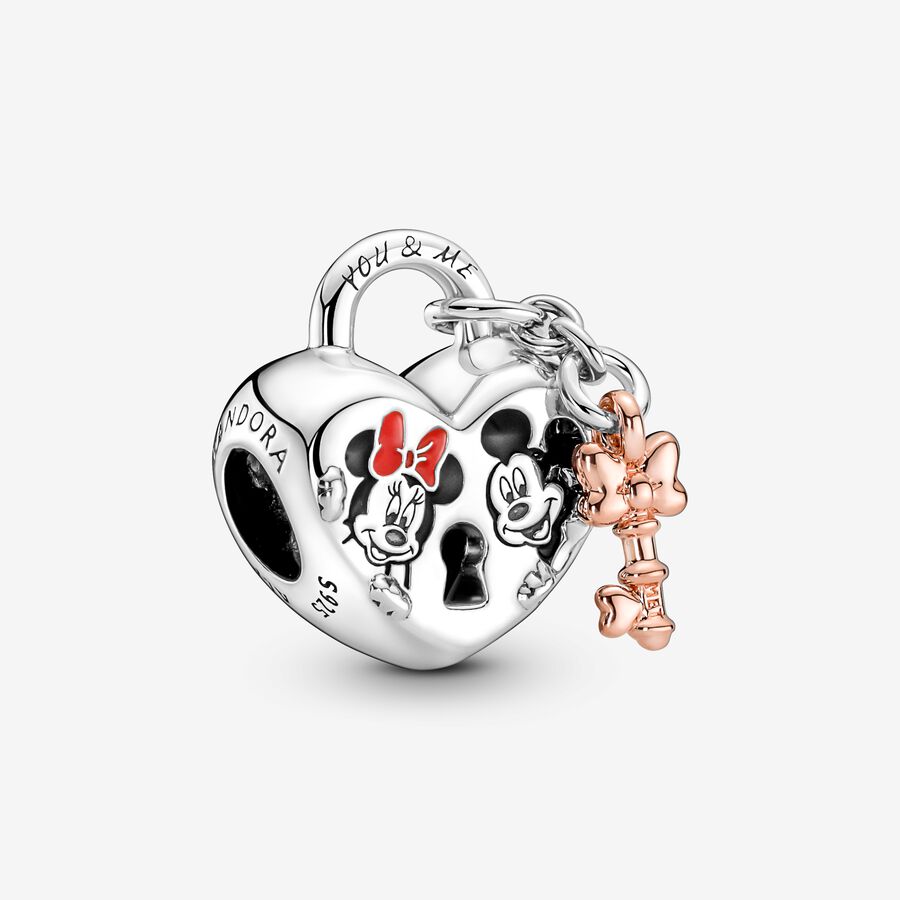 Závesný prívesok Zámka s myšiakom Mickeym a myškou Minnie zo série Disney image number 0