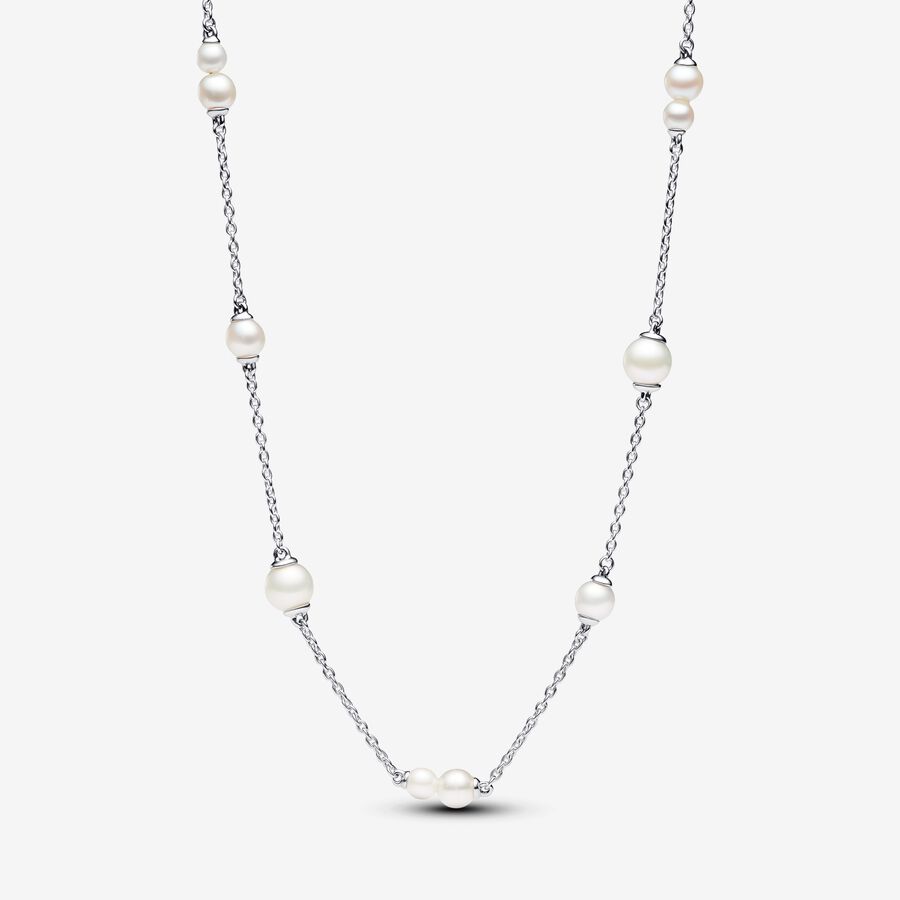 Celebritkový náhrdelník s opracovanými kultivovanými sladkovodnými perlami image number 0