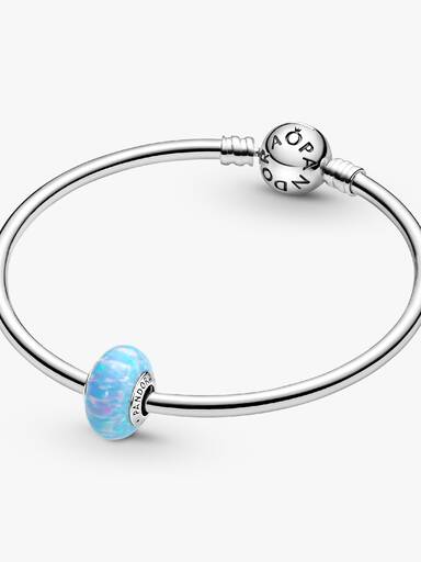 Opálový prívesok morskej modrej farby