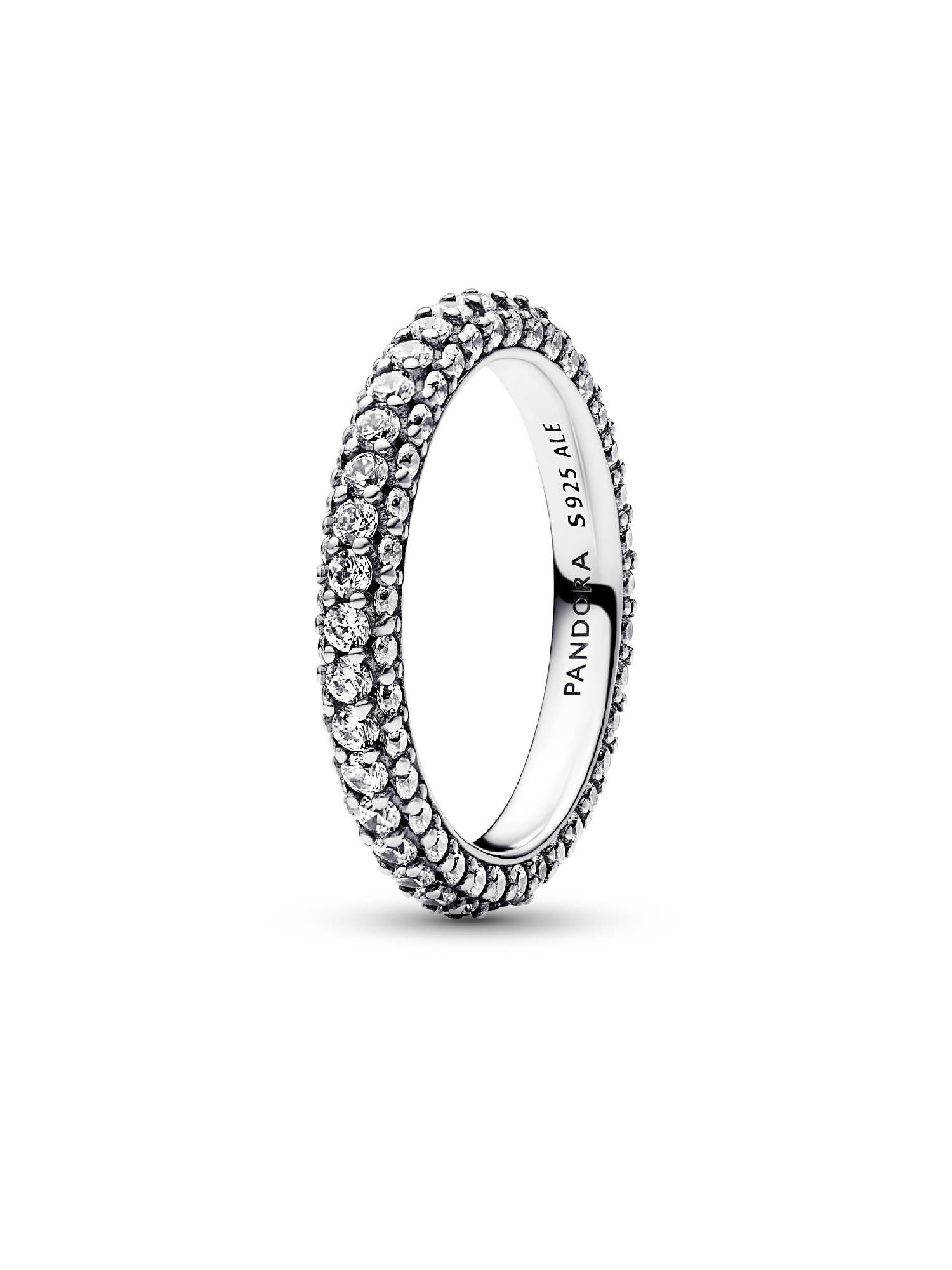Prsteň Pandora Timeless Pavé, jednoradový