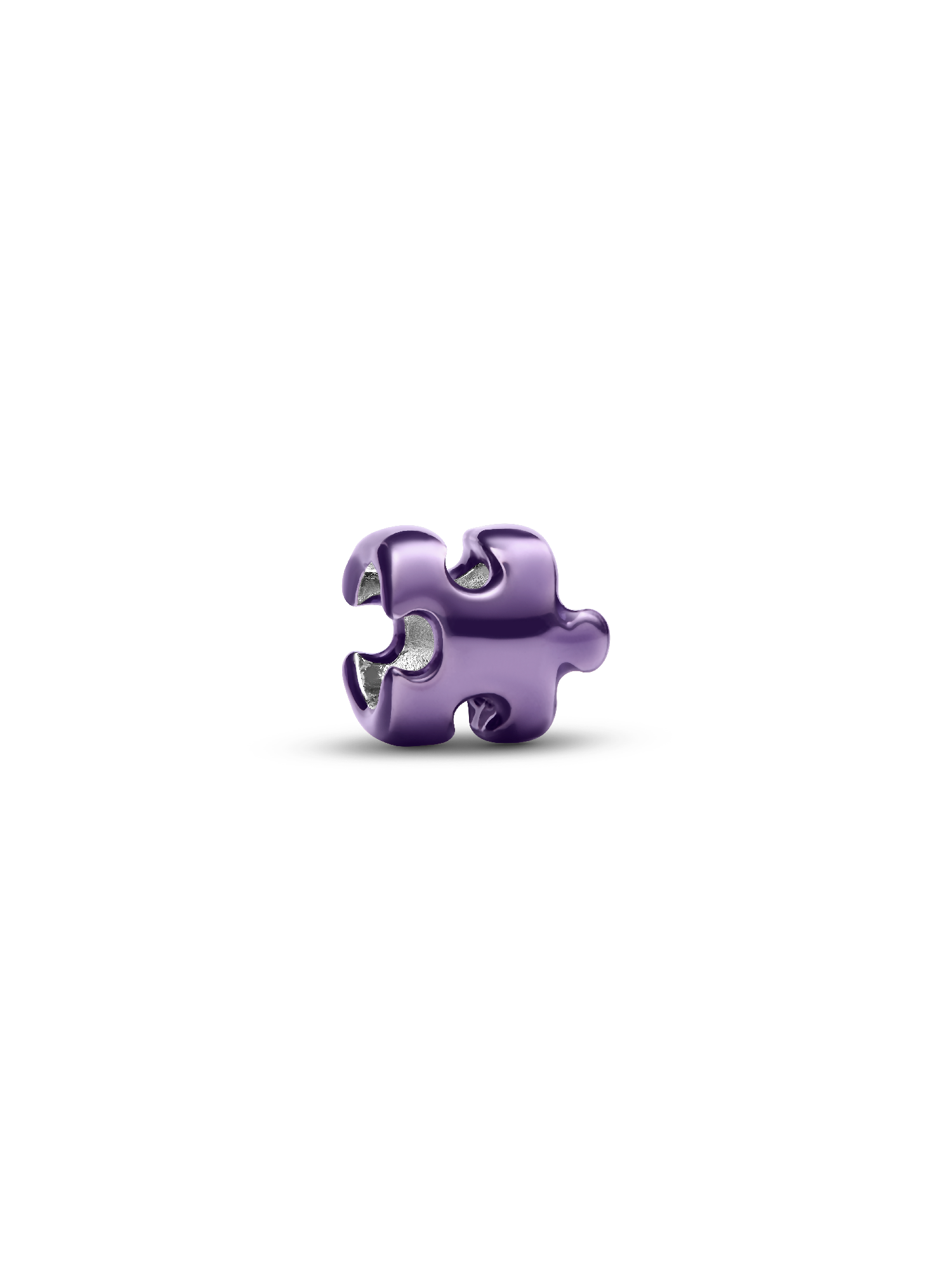 Mini prívesok s fialovým dielikom puzzle