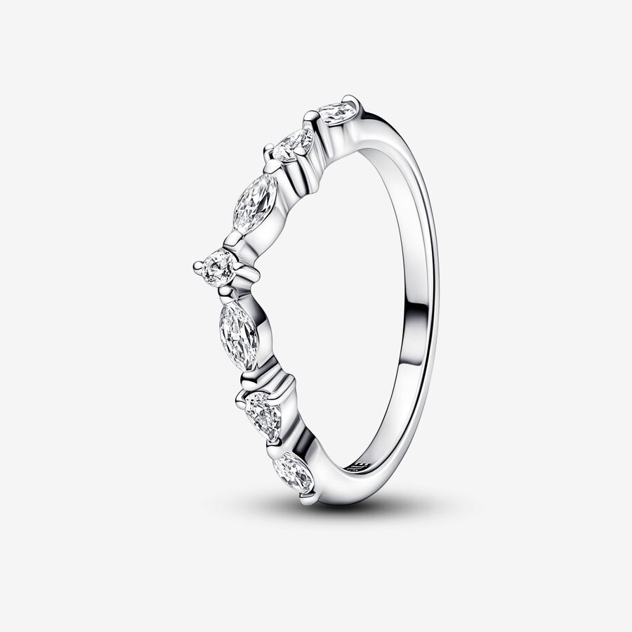 Trblietavý prsteň so striedavými kameňmi kolekcie Pandora Timeless image number 0