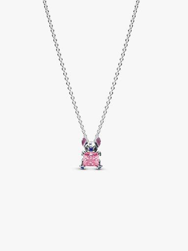 Náhrdelník s ružovým motívom a Stitchom od Disneyho