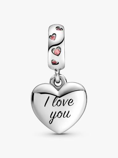 Visiaci srdiečkový prívesok pre mamu s nápisom Mom